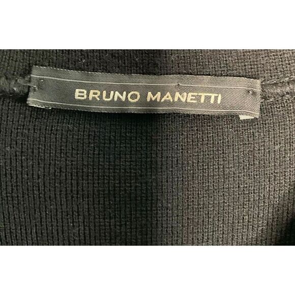 Vintage Bruno Manetti Moto Jacket Womens M Knit Sweater Zip Up Lacing Side Ride - Picture 2 of 9